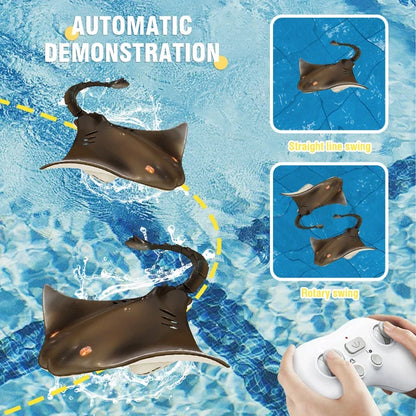 RC Shark Spray Water Electric Whale Kids Toy Remote Control Dolphin Animal Bath Tub Pool Simulation Submarine Fish Swimming Game