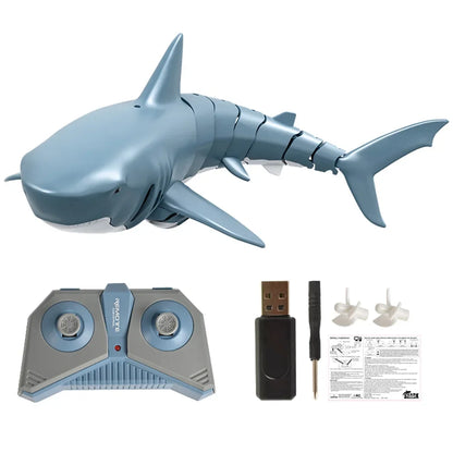 RC Shark Spray Water Electric Whale Kids Toy Remote Control Dolphin Animal Bath Tub Pool Simulation Submarine Fish Swimming Game