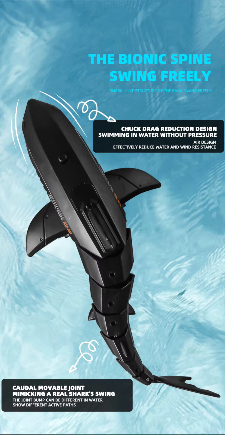 Tiburón eléctrico a control remoto - Juguete acuático para niños