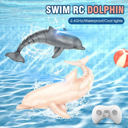 RC Shark Spray Water Electric Whale Kids Toy Remote Control Dolphin Animal Bath Tub Pool Simulation Submarine Fish Swimming Game